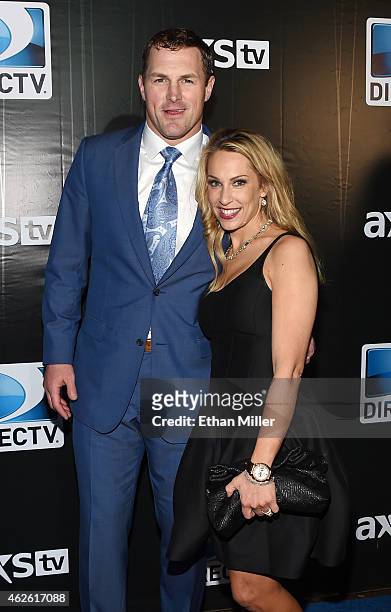 Dallas Cowboys tight end Jason Witten and Michelle Witten attend DirecTV Super Saturday Night hosted by Mark Cuban's AXS TV and Pro Football Hall of...