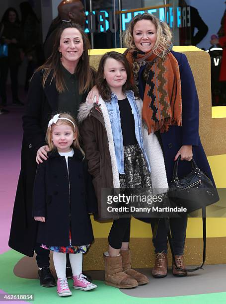 Natalie Cassidy with her daughter Eliza Cottrell and Charlie Brooks with her daughter Kiki Brooks-Truman attend the premiere of 'Peppa Pig: The...