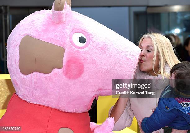 Vanessa Feltz attends the UK premiere of "Peppa Pig: The Golden Boots" at Odeon Leicester Square on February 1, 2015 in London, England.