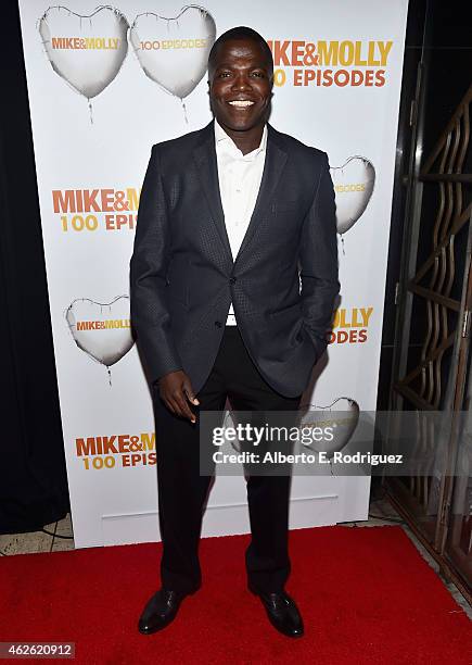 Actor Rena Wilson attends CBS's "Mike & Molly" 100th Episode celebration at Cicada on January 31, 2015 in Los Angeles, California.