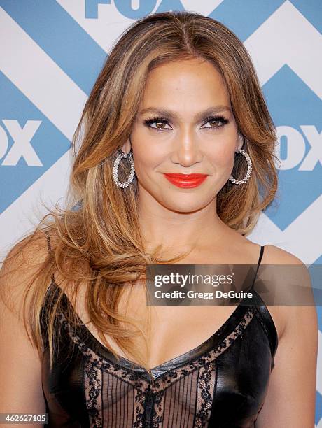 Actress/singer Jennifer Lopez arrives at the 2014 TCA winter press tour FOX all-star party at The Langham Huntington Hotel and Spa on January 13,...