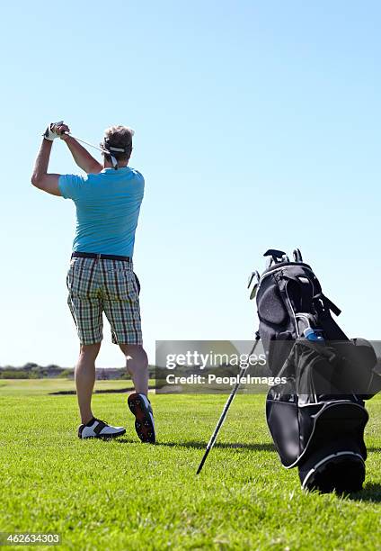 fore! - golftasche stock-fotos und bilder