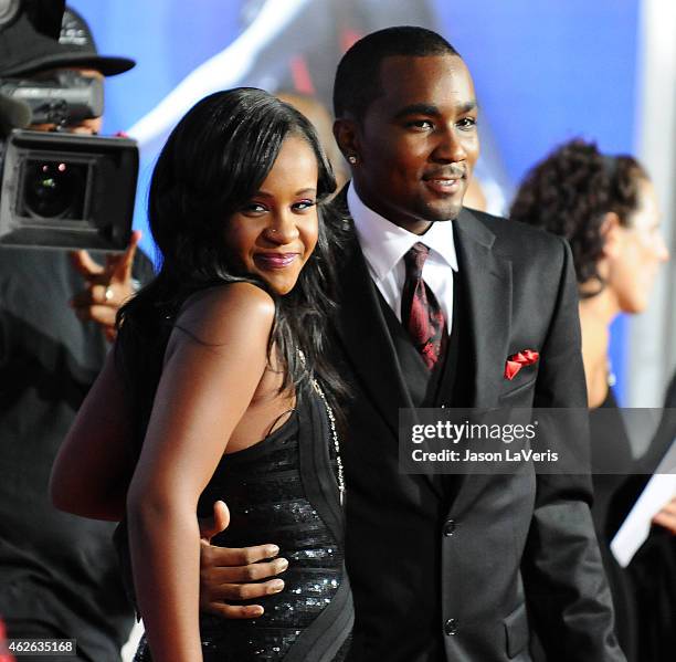 Bobbi Kristina Brown and Nick Gordon attend the premiere of 'Sparkle' at Grauman's Chinese Theatre on August 16, 2012 in Hollywood, California.