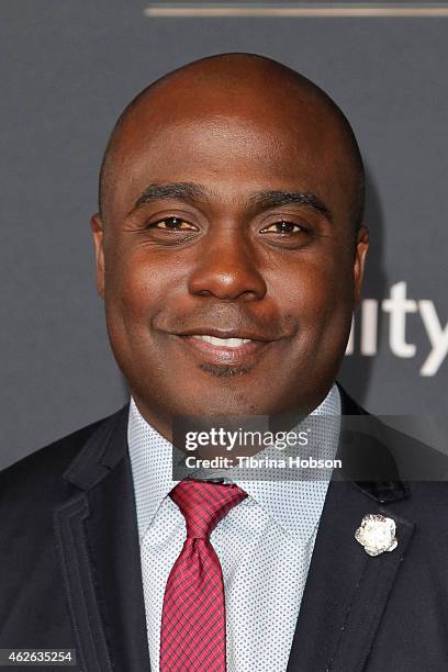 Former NFL player Marshall Faulk attends the 4th Annual NFL Honors at Phoenix Convention Center on January 31, 2015 in Phoenix, Arizona.