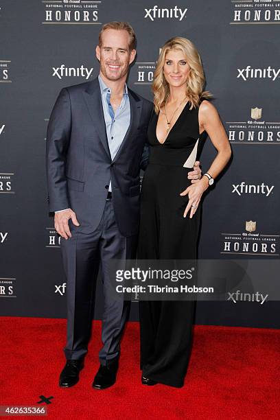 Joe Buck and Michelle Beisner attend the 4th Annual NFL Honors at Phoenix Convention Center on January 31, 2015 in Phoenix, Arizona.