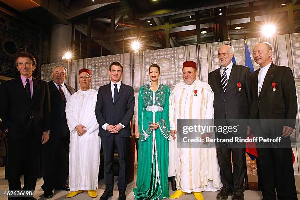 President of Institut du Monde Arabe, Jack Lang, Secretary General of the Jewish Communities of Morocco, Serge Berdugo, Minister of Endowments and...