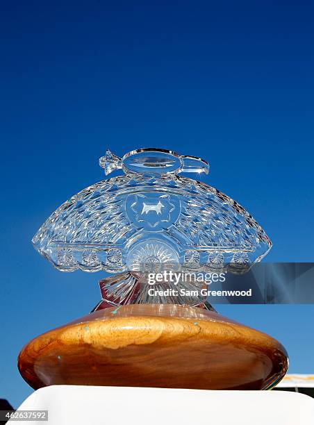 General view of the winners trophy during the fourth round of the Waste Management Phoenix Open at TPC Scottsdale on February 1, 2015 in Scottsdale,...