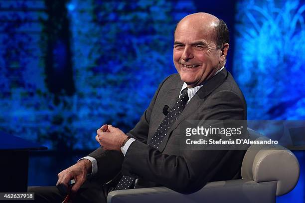 Pierluigi Bersani attends ''Che Tempo Che Fa' TV Show on February 1, 2015 in Milan, Italy.