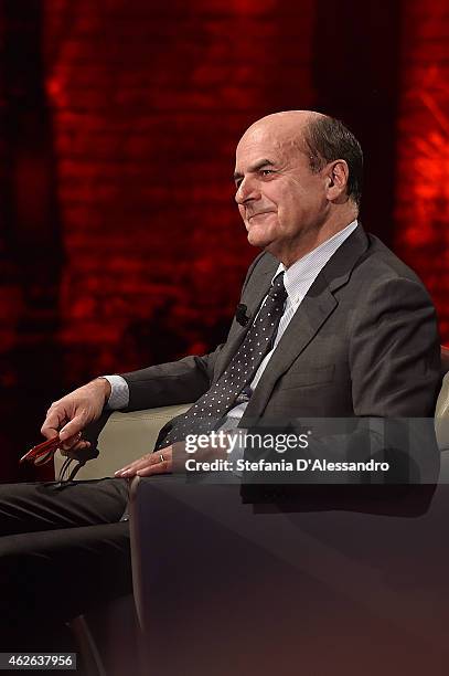 Pierluigi Bersani attends ''Che Tempo Che Fa' TV Show on February 1, 2015 in Milan, Italy.