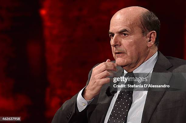 Pierluigi Bersani attends ''Che Tempo Che Fa' TV Show on February 1, 2015 in Milan, Italy.