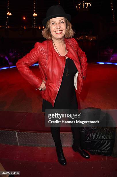 Actress Michaela May attends the 'Wunderwelt der Manege' Circus Krone Premiere on February 1, 2015 in Munich, Germany.