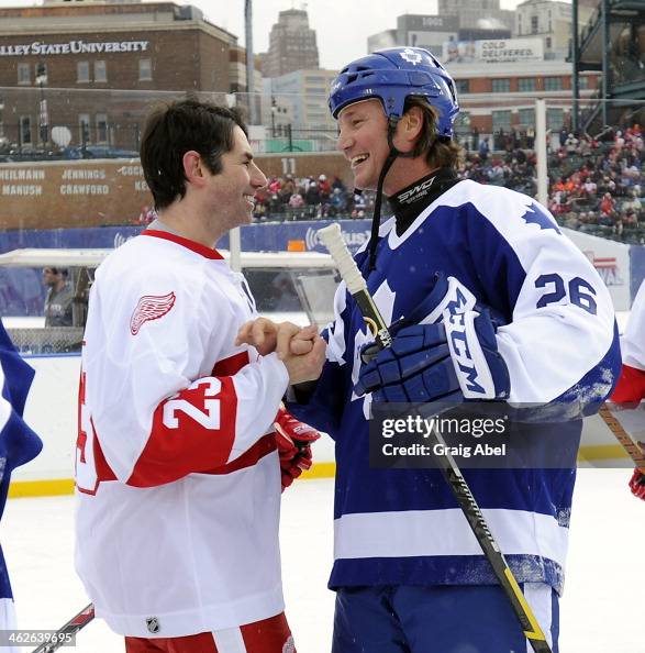 Toronto Maple Mathiue Mike Krushelnyski of the Toronto Maple Leafs Alumni and Mathieu... News ...