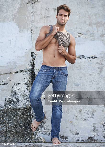 let me get this tank top off - handsome hunks stock pictures, royalty-free photos & images