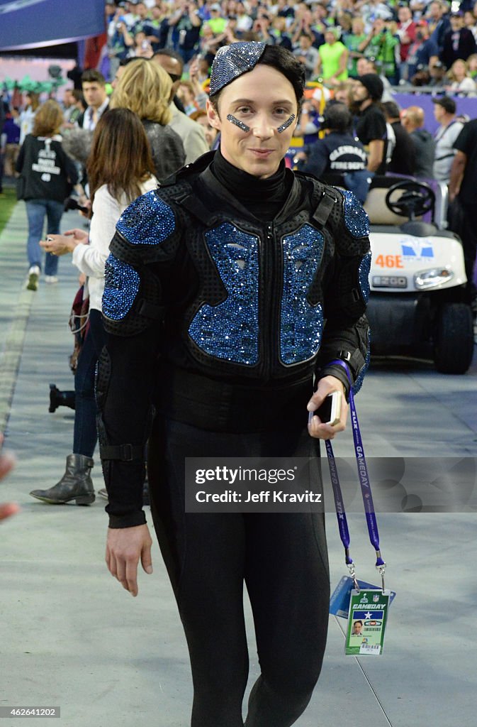 Celebrities At Super Bowl XLIX