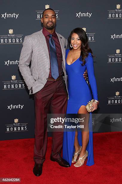 Detroit Lions wide receiver Calvin Johnson attends the 2015 NFL Honors at Phoenix Convention Center on January 31, 2015 in Phoenix, Arizona.