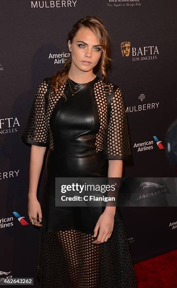 Model Cara Delevingne attends the BAFTA Los Angeles Tea Party at Four ...