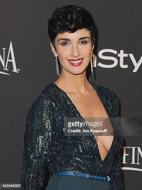 Actress Paz Vega arrives at the 16th Annual Warner Bros. And InStyle Post-Golden Globe Party at The Beverly Hilton Hotel on January 11, 2015 in...