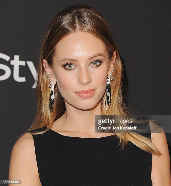 Dylan Penn arrives at the 16th Annual Warner Bros. And InStyle Post-Golden Globe Party at The Beverly Hilton Hotel on January 11, 2015 in Beverly...