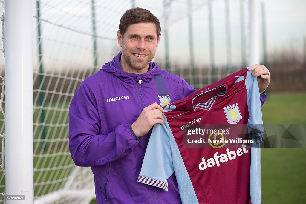 Aston Villa FC Unveil New Signing Grant Holt
