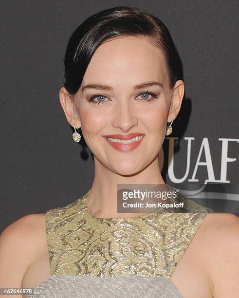 Actress Jess Weixler arrives at the 16th Annual Warner Bros. And InStyle Post-Golden Globe Party at The Beverly Hilton Hotel on January 11, 2015 in...