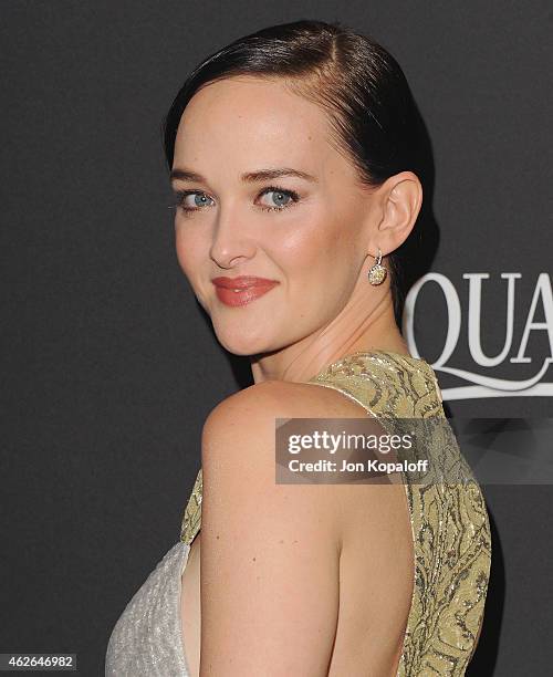 Actress Jess Weixler arrives at the 16th Annual Warner Bros. And InStyle Post-Golden Globe Party at The Beverly Hilton Hotel on January 11, 2015 in...