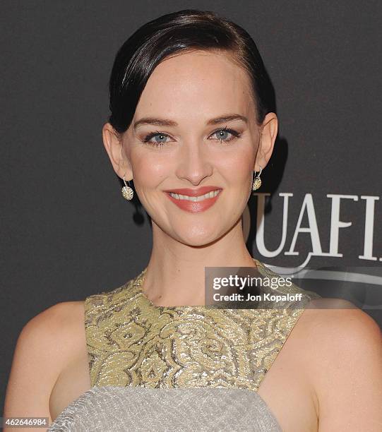 Actress Jess Weixler arrives at the 16th Annual Warner Bros. And InStyle Post-Golden Globe Party at The Beverly Hilton Hotel on January 11, 2015 in...