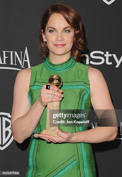 Actress Ruth Wilson arrives at the 16th Annual Warner Bros. And InStyle Post-Golden Globe Party at The Beverly Hilton Hotel on January 11, 2015 in...