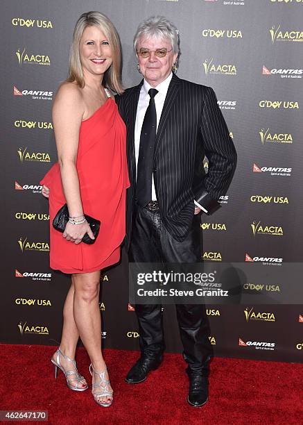 Musician Russell Hitchcock of the band Air Supply and Laurie Hitchcock arrives at the 2015 G'Day USA Gala Featuring The AACTA International Awards...