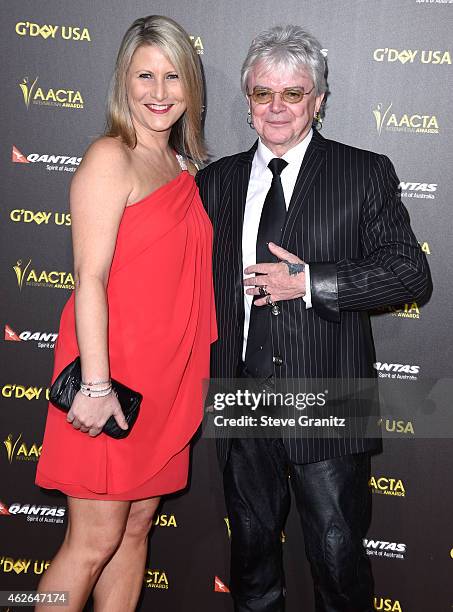 Musician Russell Hitchcock of the band Air Supply and Laurie Hitchcock arrives at the 2015 G'Day USA Gala Featuring The AACTA International Awards...