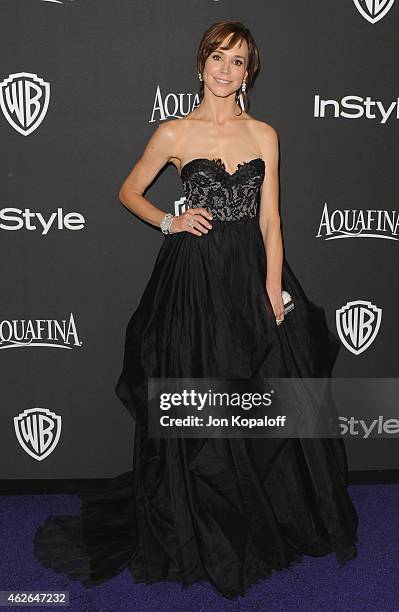 Actress Frances O'Connor arrives at the 16th Annual Warner Bros. And InStyle Post-Golden Globe Party at The Beverly Hilton Hotel on January 11, 2015...