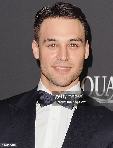 Actor Ryan Guzman arrives at the 16th Annual Warner Bros. And InStyle Post-Golden Globe Party at The Beverly Hilton Hotel on January 11, 2015 in...