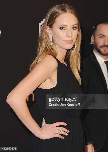 Dylan Penn arrives at the 16th Annual Warner Bros. And InStyle Post-Golden Globe Party at The Beverly Hilton Hotel on January 11, 2015 in Beverly...