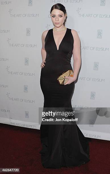 Actress Michelle Trachtenberg arrives at The Art Of Elysium 8th Annual Heaven Gala at Hangar 8 on January 10, 2015 in Santa Monica, California.