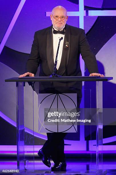 Tom Walsh speaks onstage during the 19th Annual Art Directors Guild Excellence In Production Design Awards at The Beverly Hilton Hotel on January 31,...