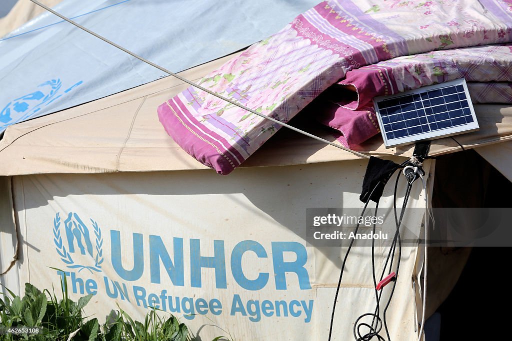 Refugees Use Solar Power Panels in Erbil Refugee Camp