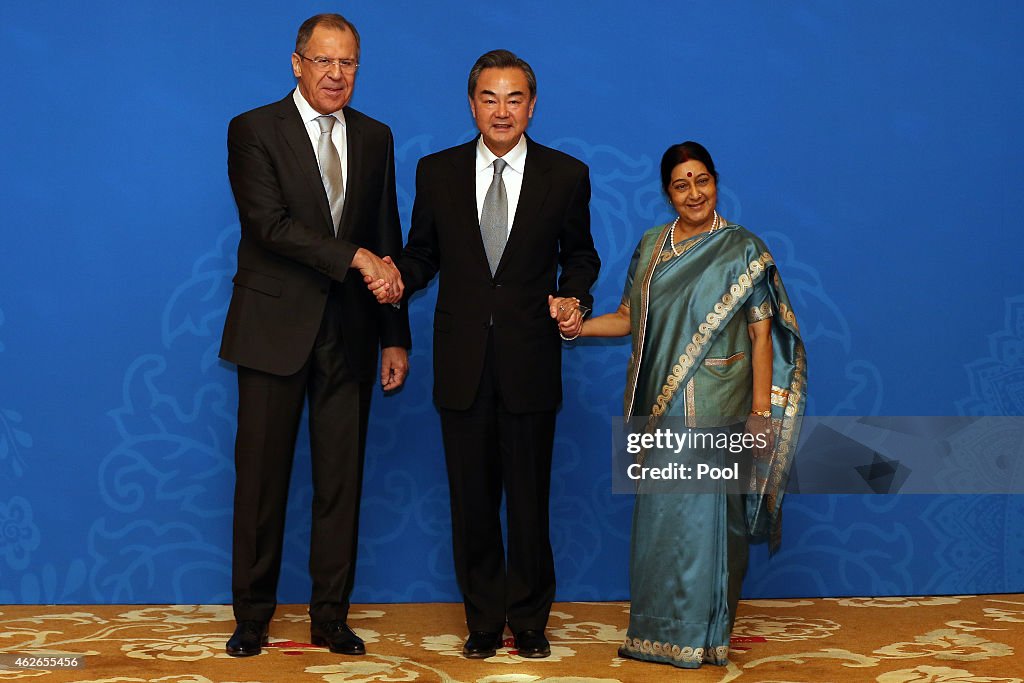 Russia, India And China Foreign Ministers Attend 13th Trilateral Meeting In Beijing