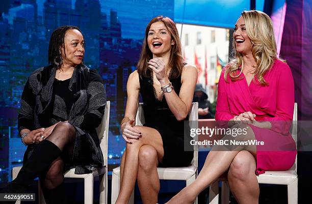 Epatha Merkerson, Jill Hennessy and Elisabeth Rohm appear on NBC News' "Today" show --