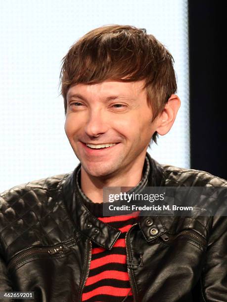 Actor DJ Qualls of the television show 'Legit" speaks onstage during the FX portion of the 2014 Television Critics Association Press Tour at the...