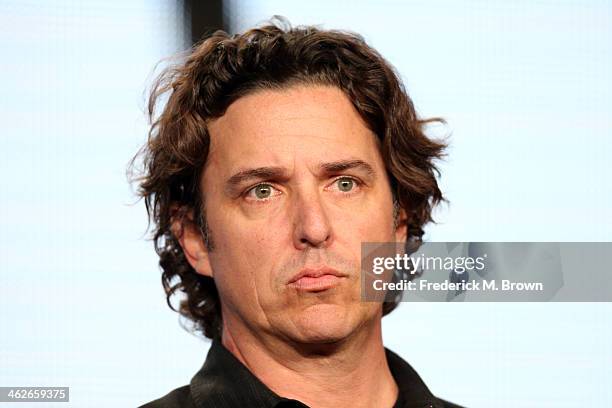 Chris Case, Co-Executive Producer of the television show 'Legit" speaks onstage during the FX portion of the 2014 Television Critics Association...