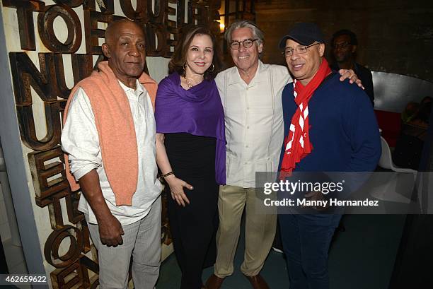 Santiago Alfonso, Debbie Ohanian, Ed Micone and Issac Delgado attend Salsa, Mambo, Cha Cha Cha Debuts In Havana on January 28, 2015 in Havana, Cuba.
