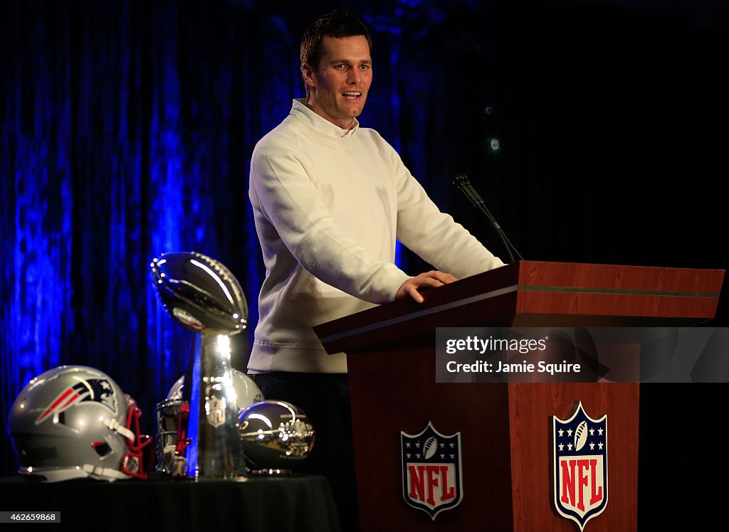 Super Bowl XLIX Winning Team Head Coach and Chevrolet MVP Press Conference