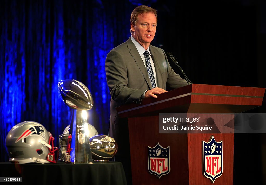 Super Bowl XLIX Winning Team Head Coach and Chevrolet MVP Press Conference