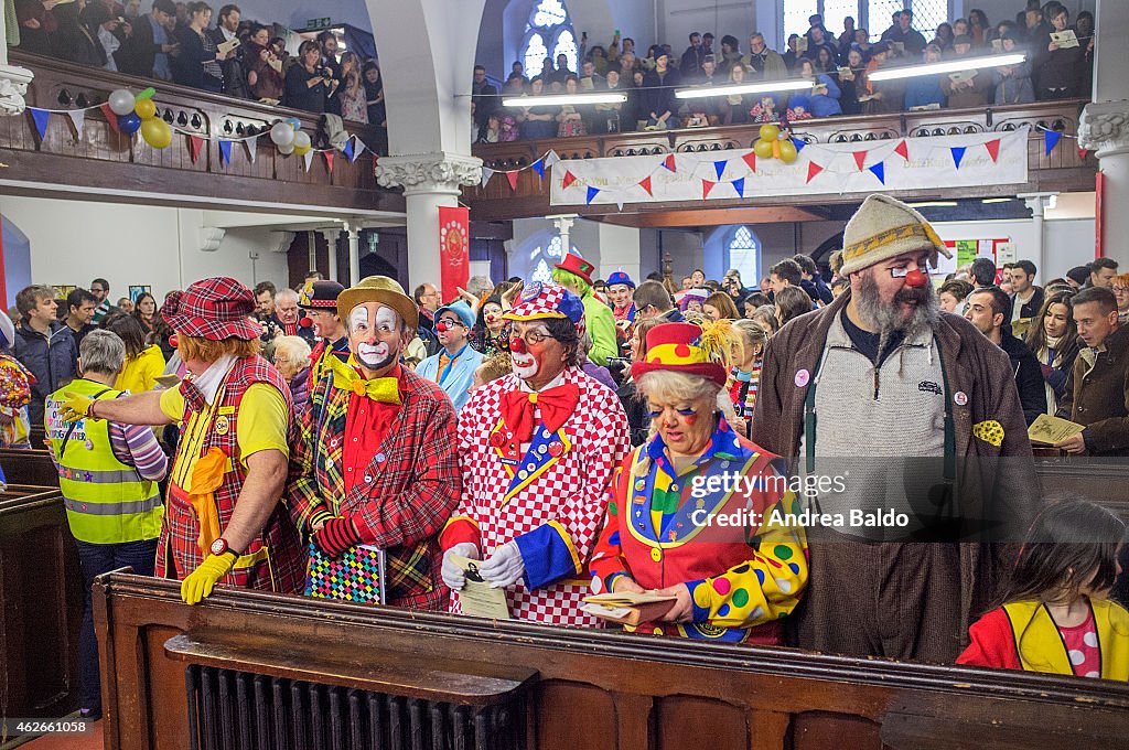 A service in honour of  Joseph Grimaldi, who created the...