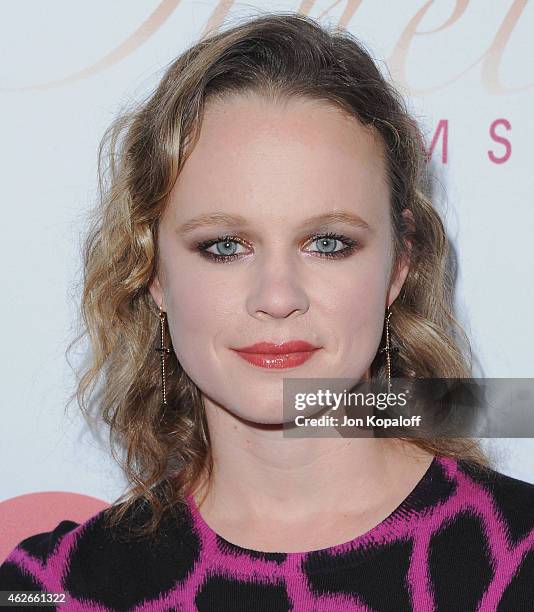 Actress Thora Birch arrives at the Los Angeles Premiere "Cake" at the ArcLight Hollywood Theater on January 14, 2015 in Hollywood, California.