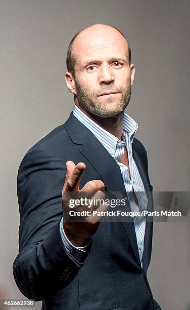 Actor Jason Statham is photographed for Paris Match on August 7, 2014 in Paris, France.