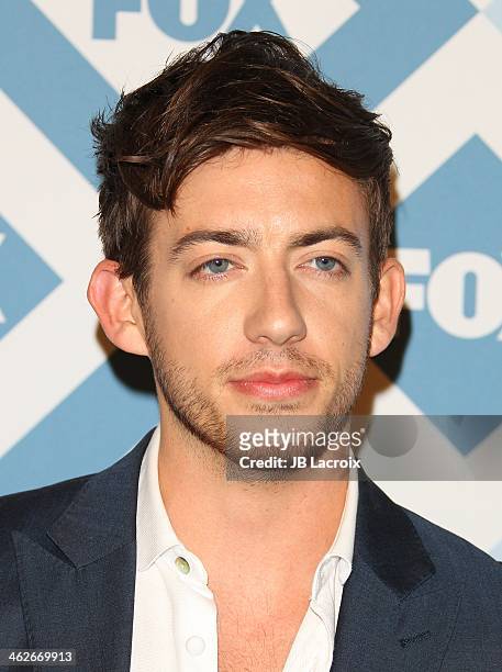 Kevin McHale attends the 2014 TCA Winter Press Tour FOX All-Star Party at The Langham Huntington Hotel and Spa on January 13, 2014 in Pasadena,...