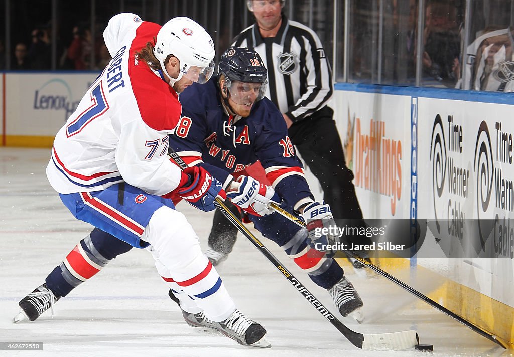 Montreal Canadiens v New York Rangers