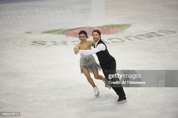 Championships: Lynn Kriengkrairut and Logan Giulietti-Schmitt in action during Dance Short program at TD Garden. Boston, MA 1/10/2014 CREDIT: Al...