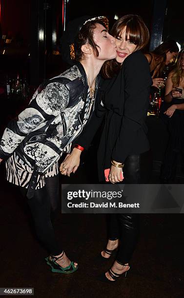 Lois Winstone and Willa Keswick attend the InStyle and EE Rising Star Party in association with Lancome, Karen Millen and Sky Living at The Ace Hotel...