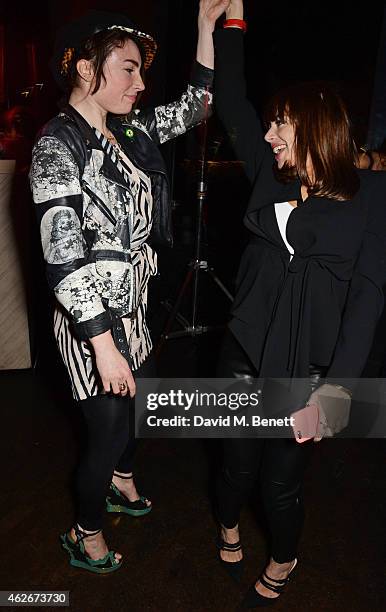 Lois Winstone and Willa Keswick attend the InStyle and EE Rising Star Party in association with Lancome, Karen Millen and Sky Living at The Ace Hotel...